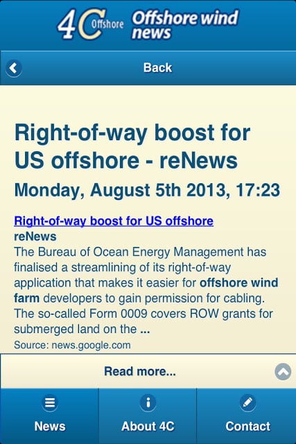 4C Offshore Wind News截图5