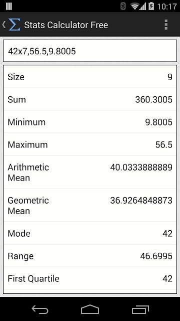 Stats Calculator Free截图5