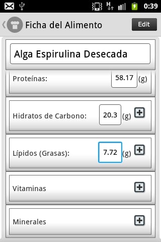 Valores Nutricionales II截图1