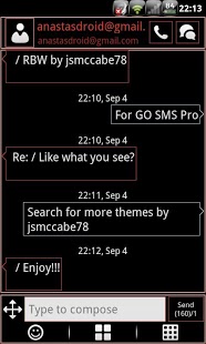 RBW GO SMS Pro Theme (free)截图11