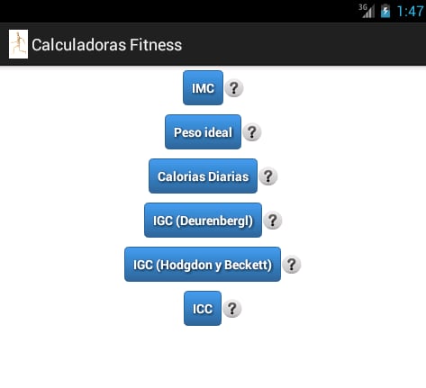 Calculadoras Fitness截图1