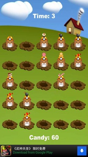 Whack A Mole: Crush Candy Mole截图1