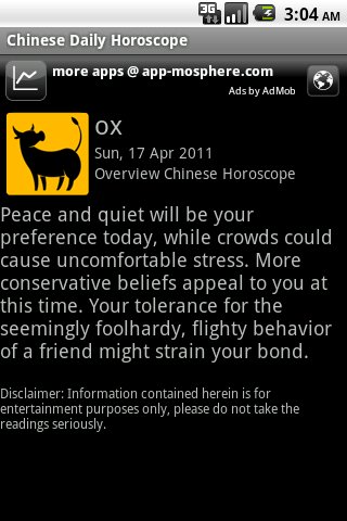 Chinese Daily Horoscope截图1