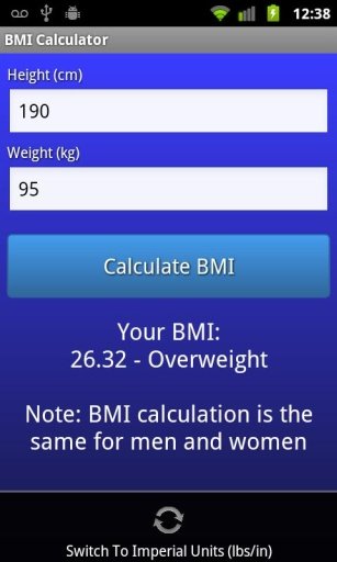 BMI Calculator (Free)截图2