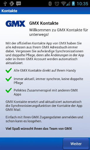 GMX Kontakte截图4