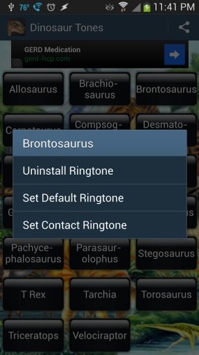 Dinosaur Sounds And Ringtones截图4