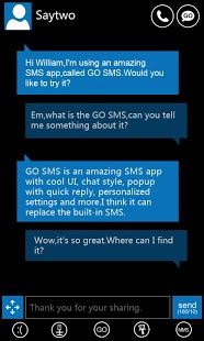 GO SMS Pro WP7 ThemeEX截图1