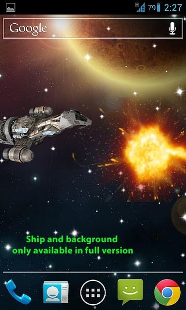 Space War Live Wallpaper Free截图2