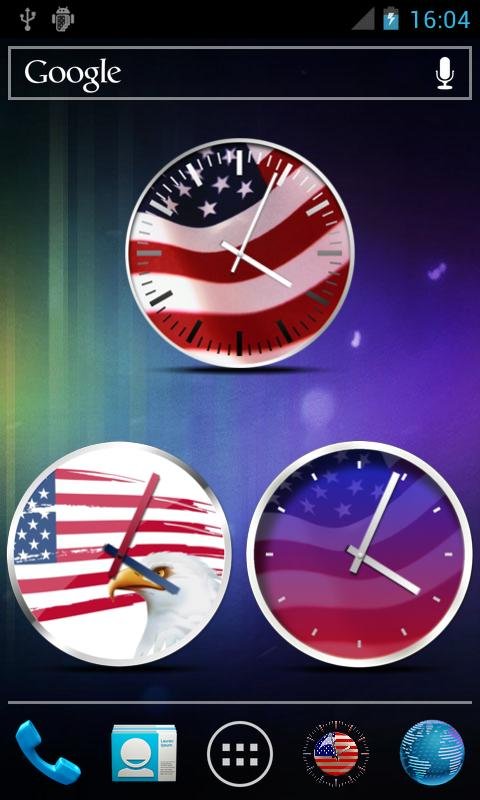 USA Clock Widgets截图1