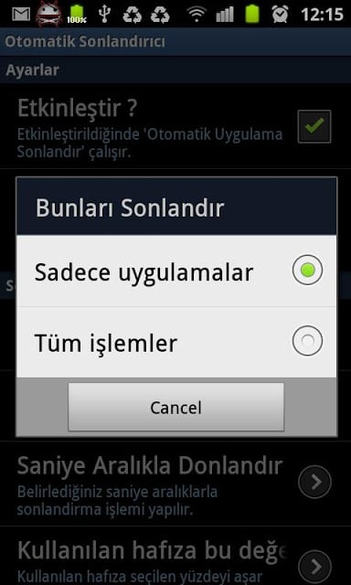 Otomatik Sonlandırıcı截图3