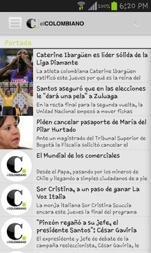 报纸El Colombiano截图