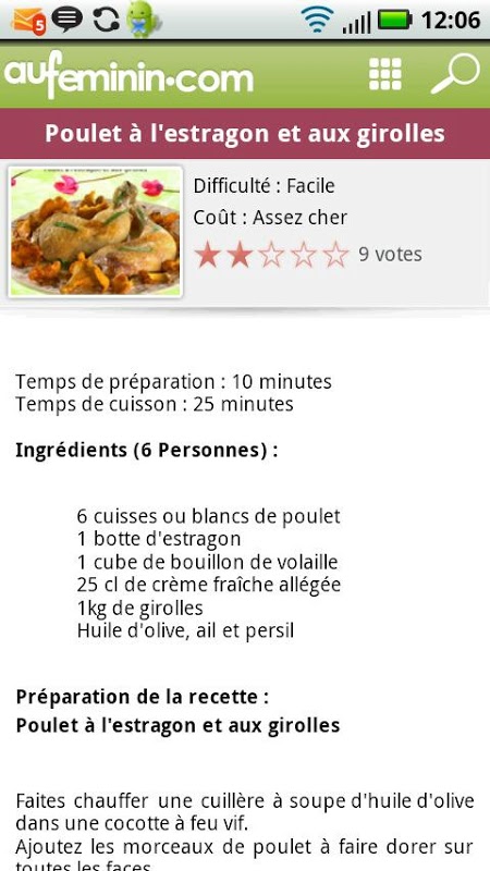 Cuisine auFeminin截图3