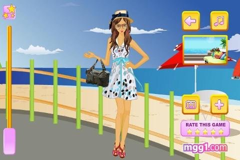 Summer Fashion on the Beach Dress Up截图5