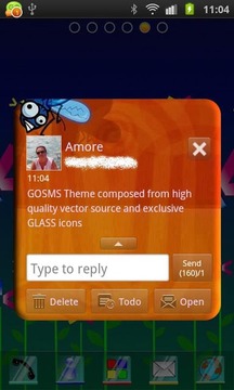 GO SMS Gekko Theme by Gnokkia截图