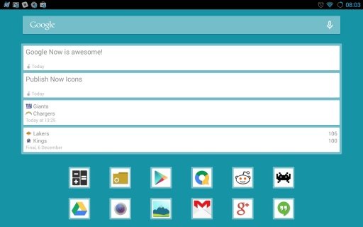 Google Now Icons- NOVA GO ADW截图1