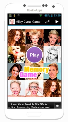 Miley Cyrus Memory Game截图1