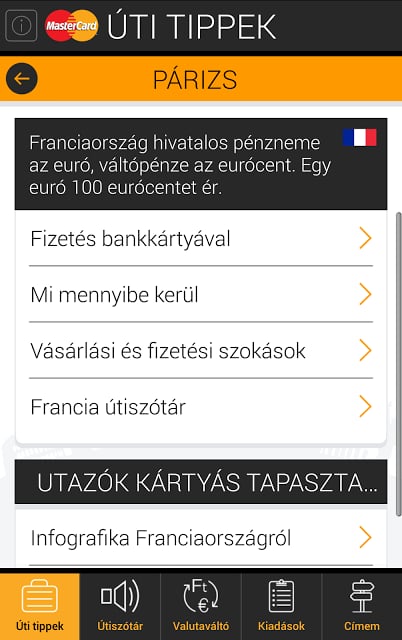 MasterCard &Uacute;ti Tippek截图5