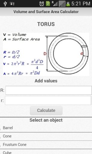 Volume And Area Calculator截图10