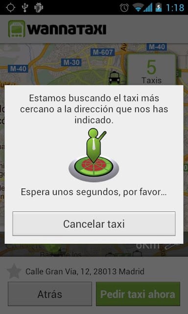 Wannataxi &iquest;Necesitas un taxi?截图1