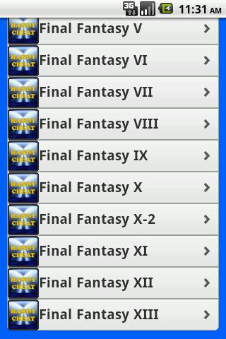 Final Fantasy all series Cheat截图6