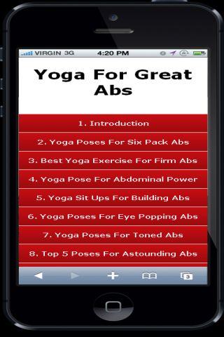 Yoga For Great Abs Free 2截图1