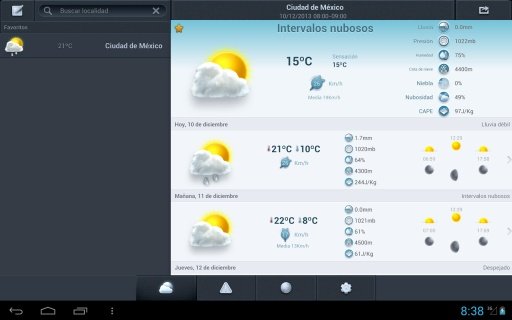 Clima a 14 d&iacute;as M&eacute;xico截图4