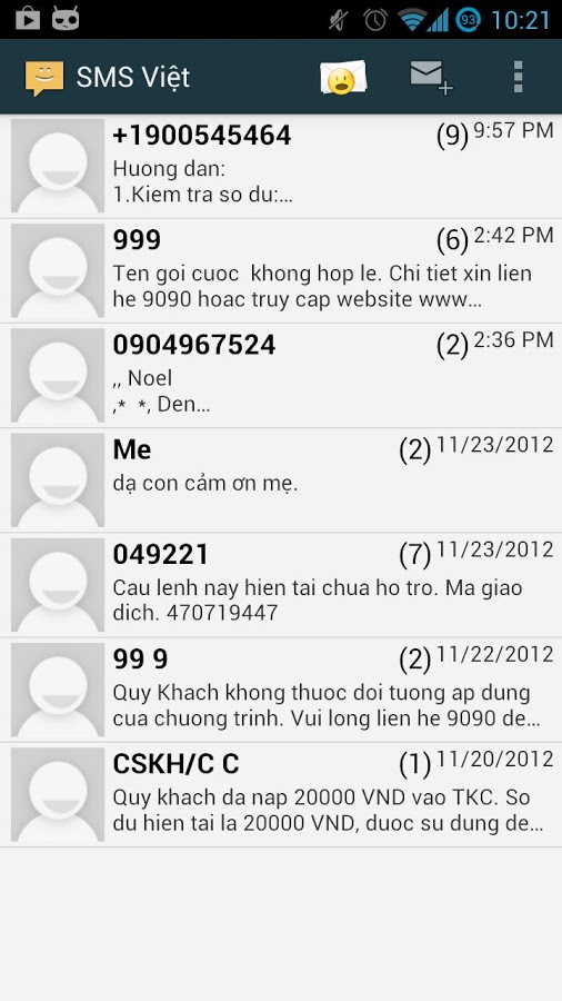 Sms Việt - Nhan tin截图5