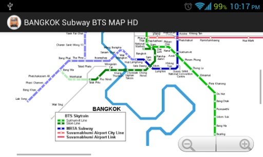 BANGKOK Subway BTS MAP HD截图5