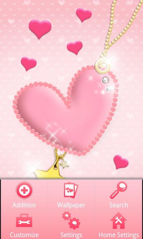 pink heart Theme截图4