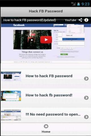 破解秘密 Hack Fb Password截图1