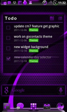 GOWidget DeepPurple ICS - Free截图