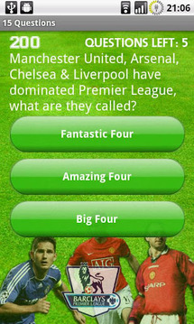 Premier League Quiz Lite截图