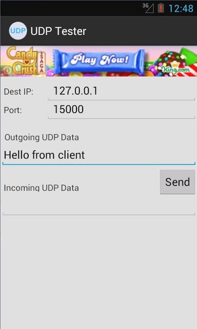 Simple UDP Tester截图2