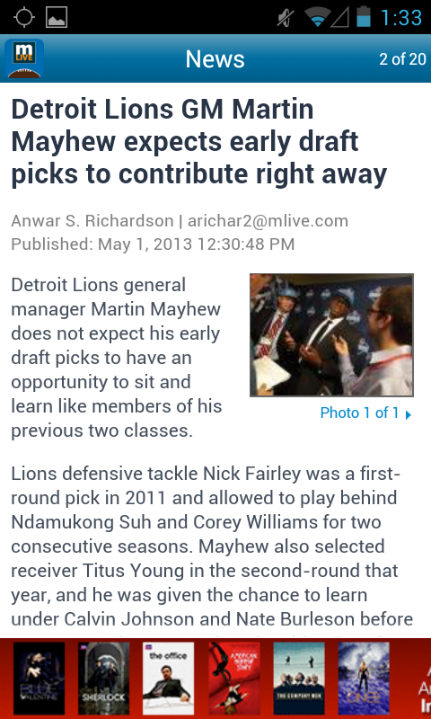 MLive.com: Detroit Lions News截图2
