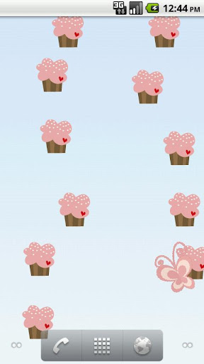 Butterflies and Cupcakes LWP截图1