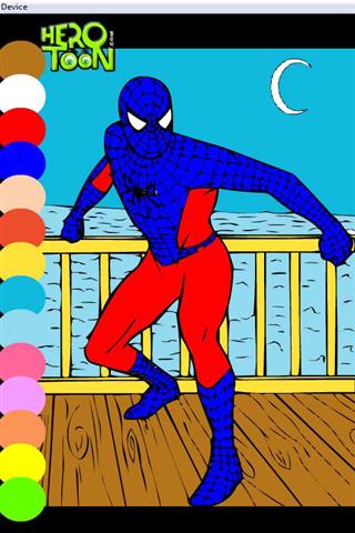 蜘蛛侠着色截图3
