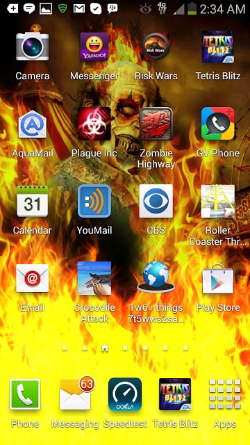 Ghost Rider Clown on Fire LWP截图4