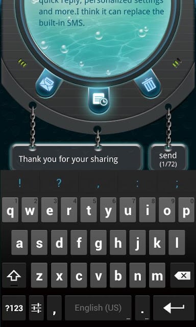 GO SMS PRO Hatch Popup ThemeEX截图2