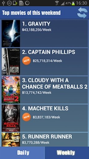 Top Movies - 10 of the weekend截图8