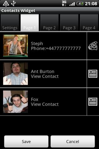 Favourite Contacts Widget Free截图5