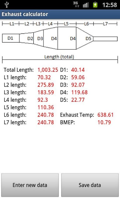 2 Stroke exhaust calculator截图1