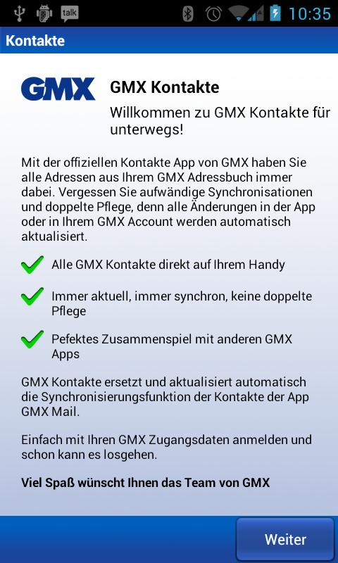 GMX Kontakte截图6