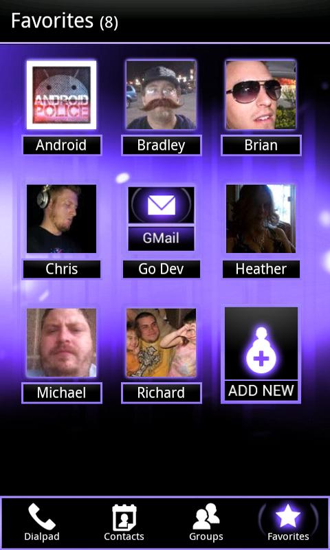 Purple ICS GO Contacts截图3