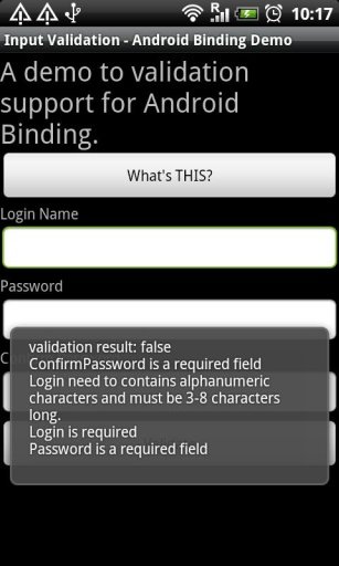 Validate:Android Binding Demo截图3