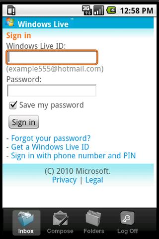 Windows Live邮箱截图1