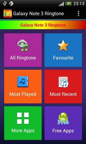 银河注3铃声 Galaxy Note 3 Ringtones截图5