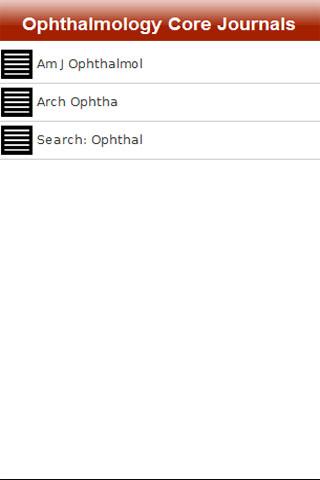 Ophthalmology Core Journals截图3