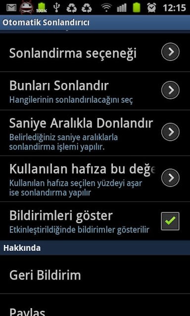 Otomatik Sonlandırıcı截图2