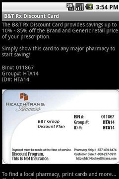 Discount Prescription Rx Card截图