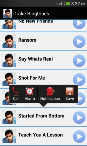 Drake Ringtones Plus截图3